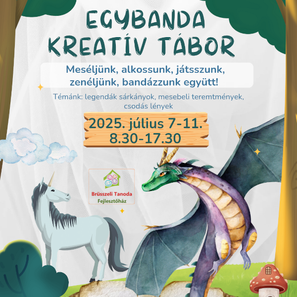 július 7-11. EgyBanda kreatív tábor 🎬👑