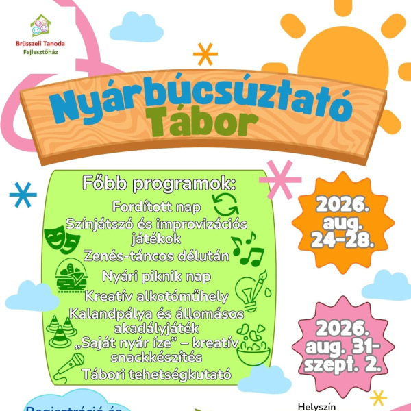 NYÁRBÚCSÚZTATÓ TÁBOR